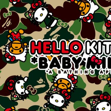 萌翻你！A Bathing Ape再度联手Hello Kitty推出联名合